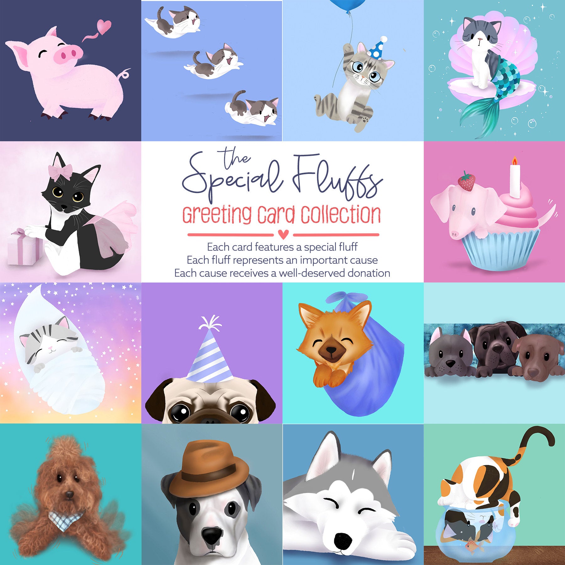 Cute Pink Dog in Cupcake, Birthday Greeting Card (feat. Piglet the Puppy)