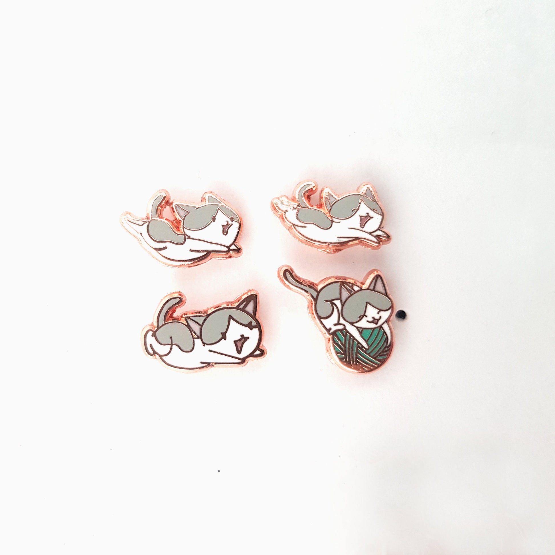 Mac the Leaping Kitty Pin