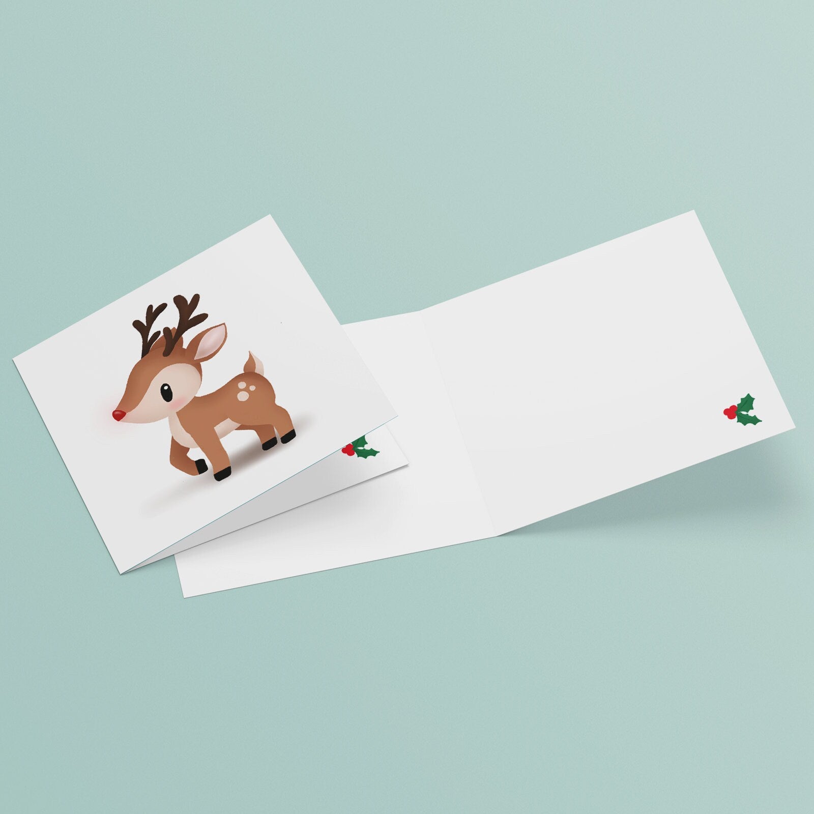 Holiday Greeting Card - Rudolph