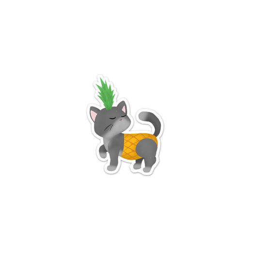Pineapple Kitty - Sticker (Fruit Salad Kitties)