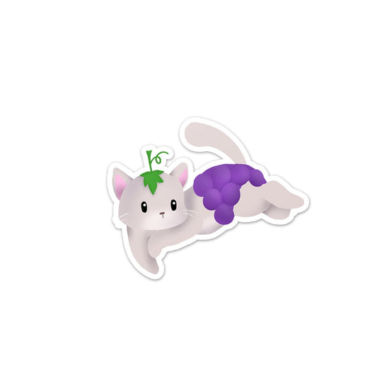 Grape Kitty - Sticker (Fruit Salad Kitties)