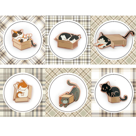 Kitty-in-a-Box, Pin Set of 6