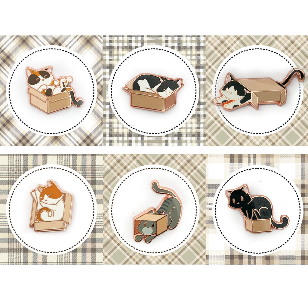 Kitty-in-a-Box, Pin Set of 6