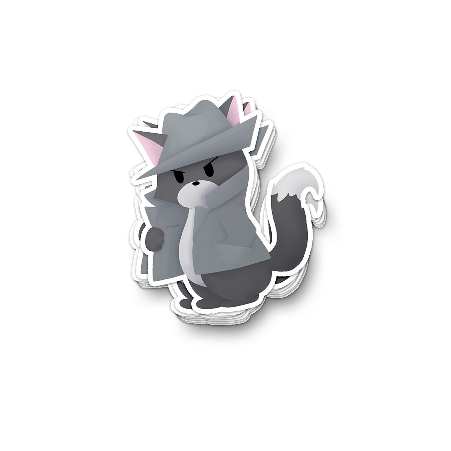 Cat in a Detective Hat III - Sticker