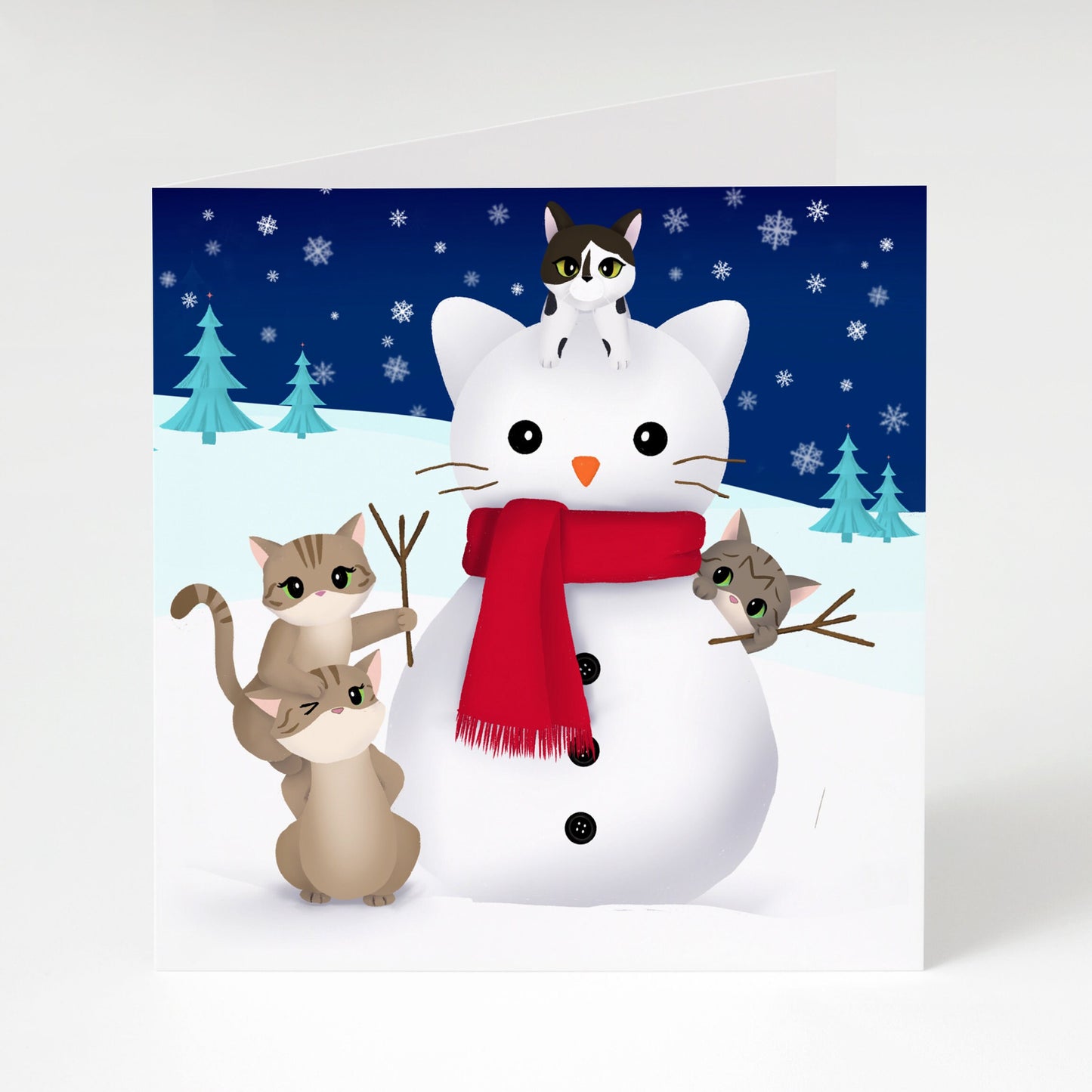 Snowkitty - Holiday Greeting Card