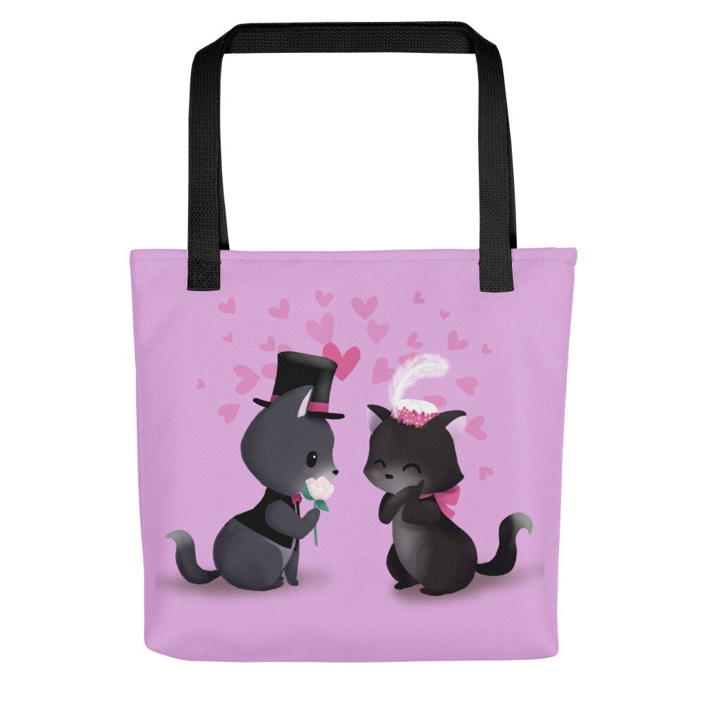 Kitty Love, Vintage Hats - Tote bag