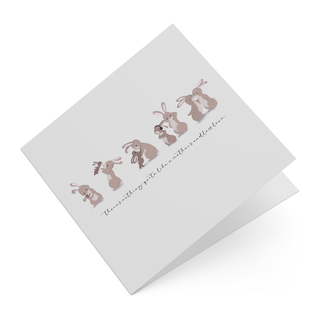 A Mother's Love Bunnies Greeting Card