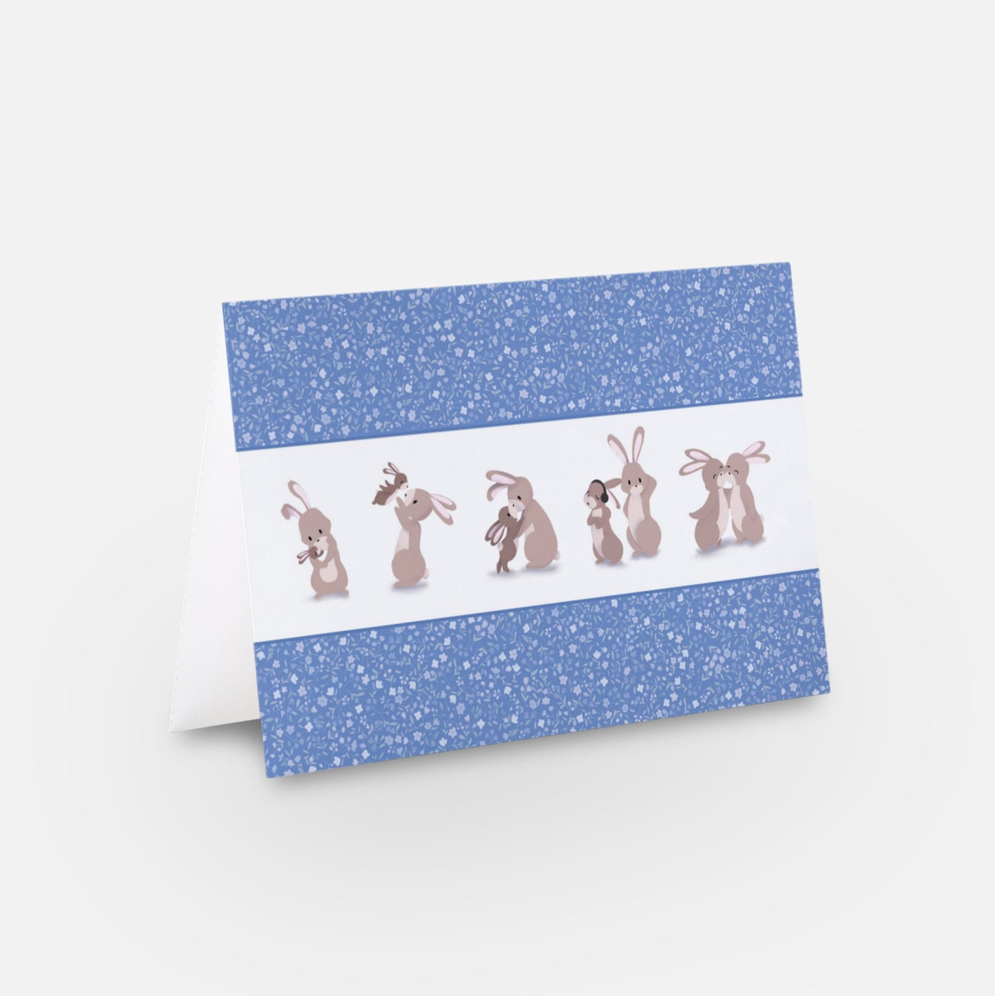 A Mother's Love Bunnies Greeting Card, Horizontal