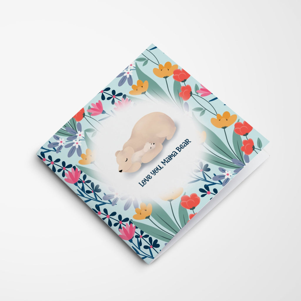 Love You Mama Bear, Sleeping - Mother's Day Greeting Card