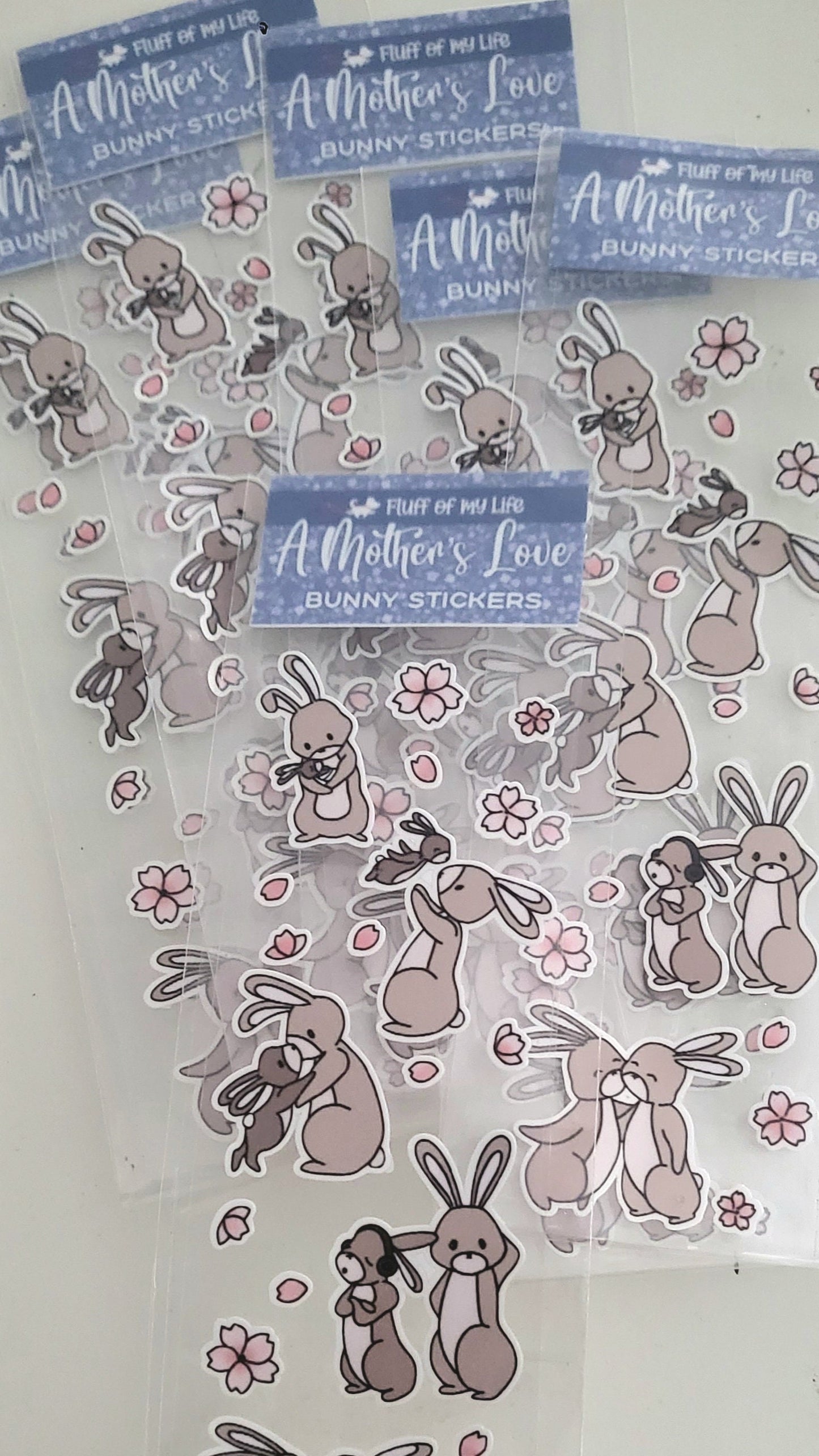 Sticker Sheet - A Mother's Love Bunnies