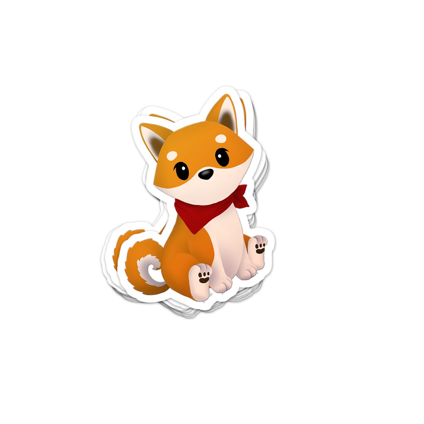 Puppy Love, Shiba Inu - Sticker