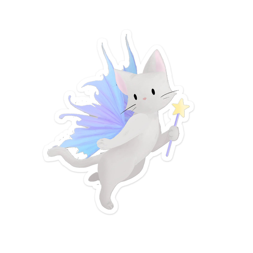 Blue Fairy Kitty II - Sticker