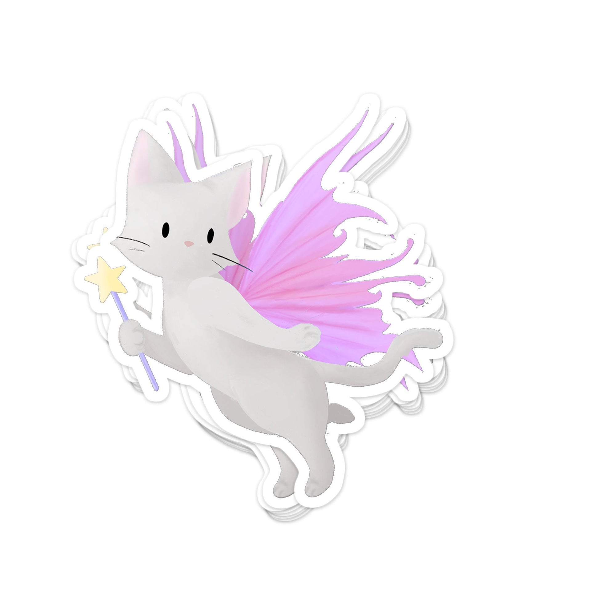 Pink Fairy Kitty I - Sticker