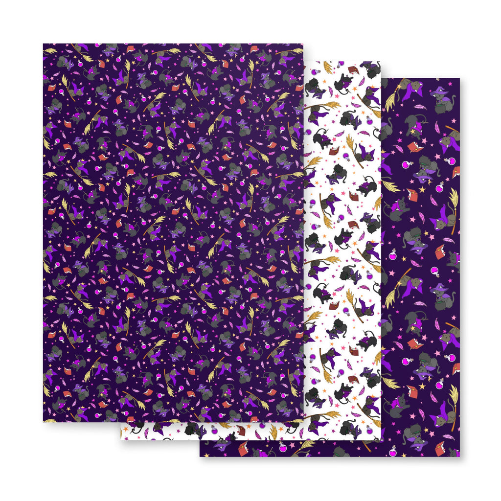 Witch Kitty - Wrapping paper sheets