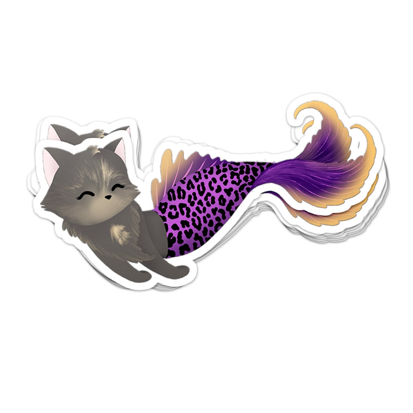 Purrmaid Scooty - Sticker