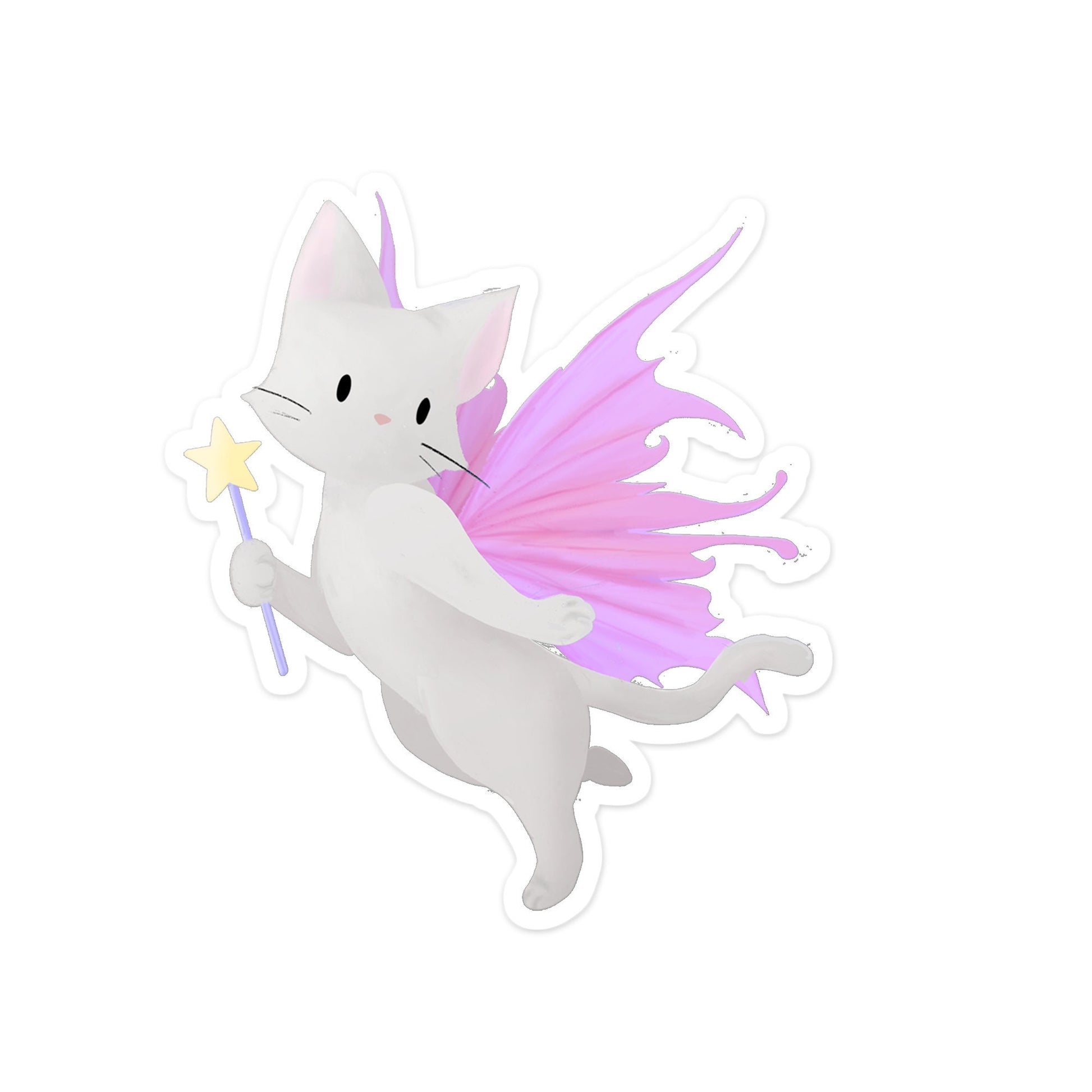 Pink Fairy Kitty I - Sticker