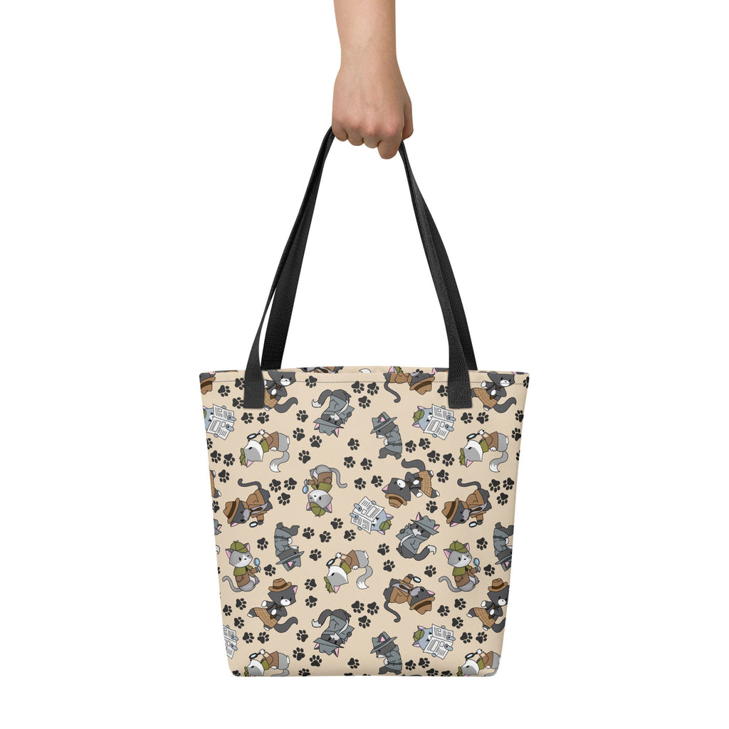 Detective Kitty Patterned - Tote bag