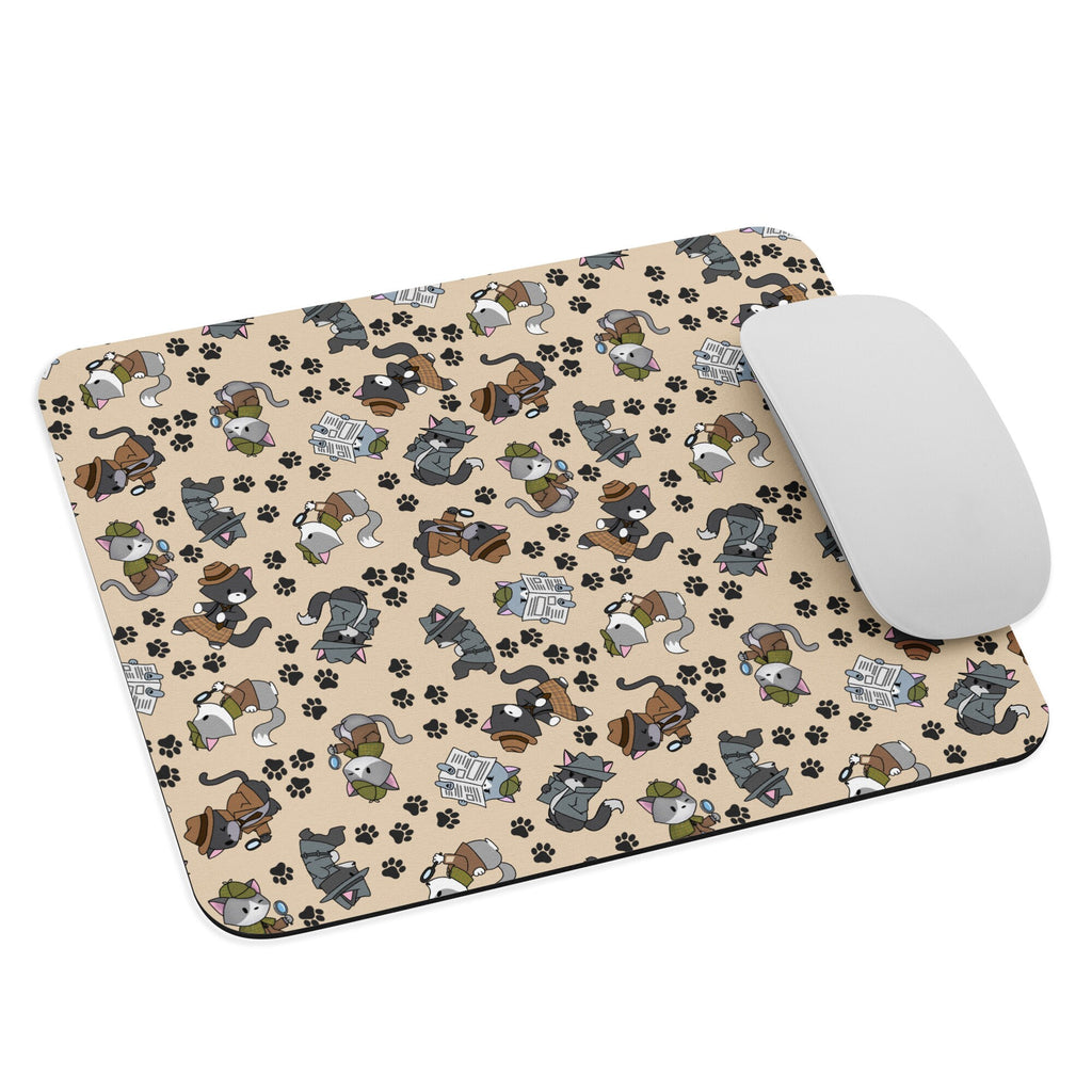 Detective Kitty Pattern - Mouse pad