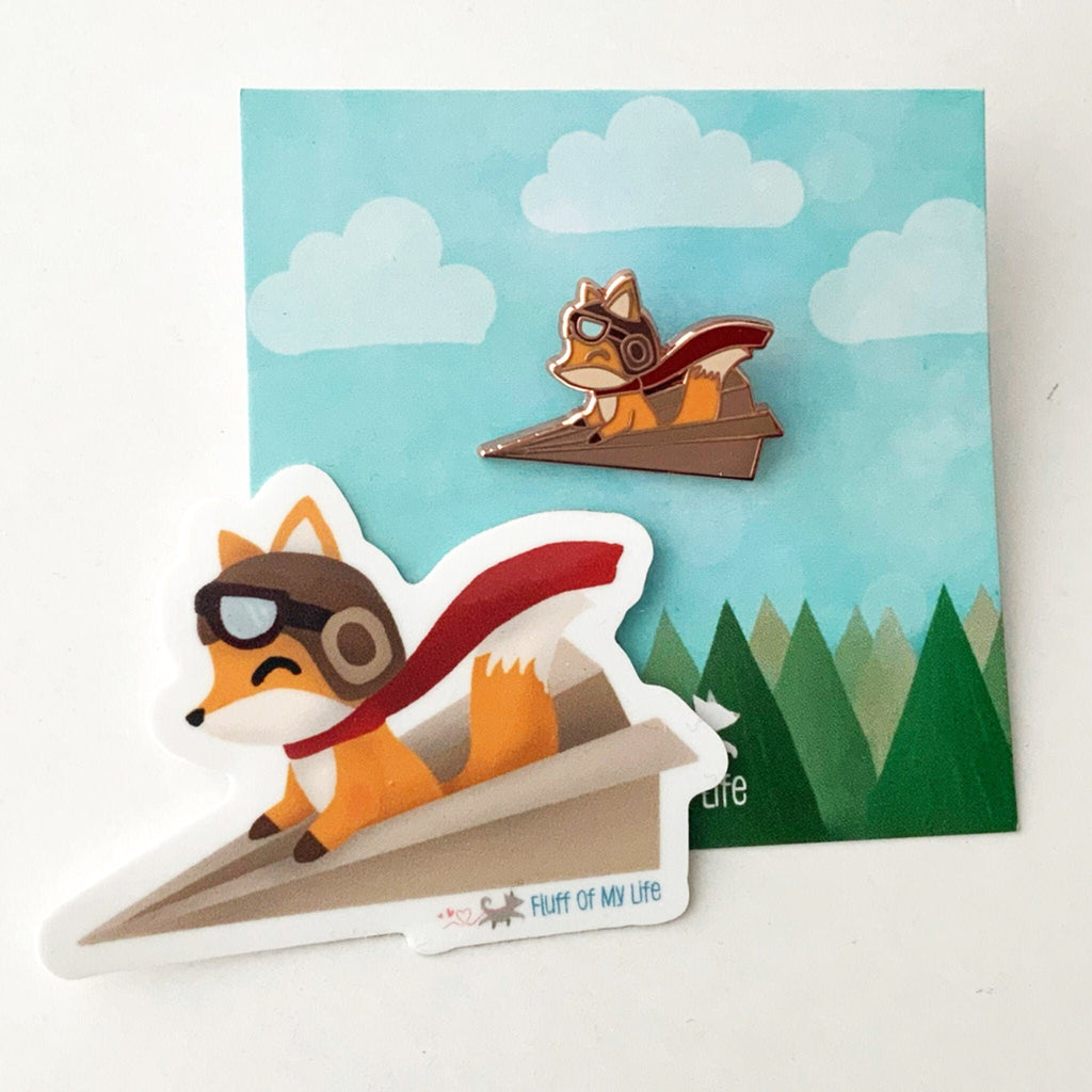 Flying Fox - Waterproof Vinyl Sticker, Stickers, Decorative Stickers