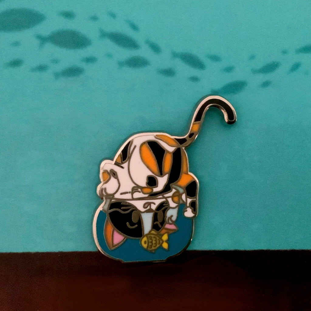 Ginny Gone Fishin&#39; - Small Enamel Pin, Pins, Brooches & Lapel Pins