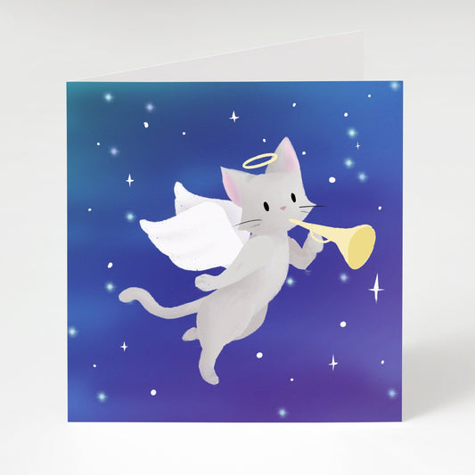 Holiday Greeting Card - Xmas Angel (Christmas Greeting Cards, Charity Christmas Card, Cute Dog Card), Greeting Cards/Postcards, Greeting & Note Cards