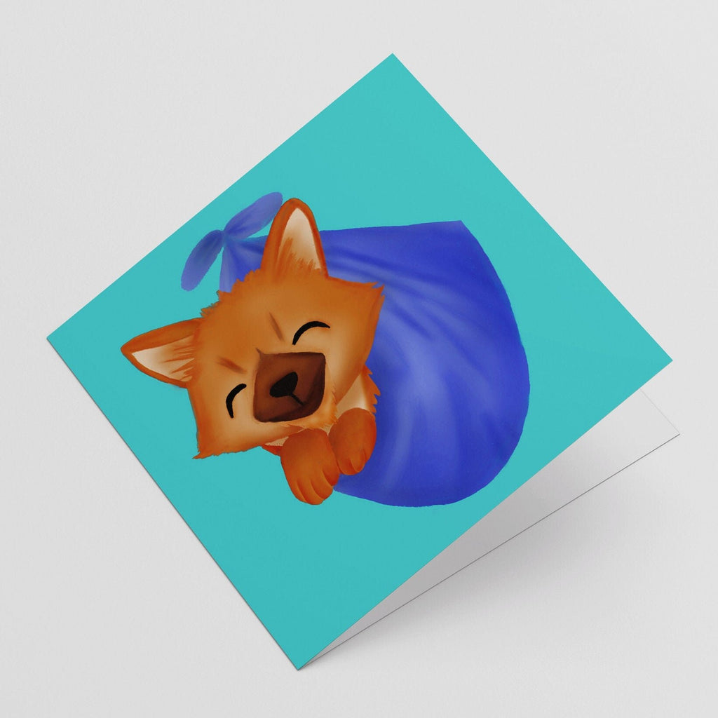 Archer the Pomsky - New Baby Greeting Card, Greeting Cards/Postcards, Greeting & Note Cards