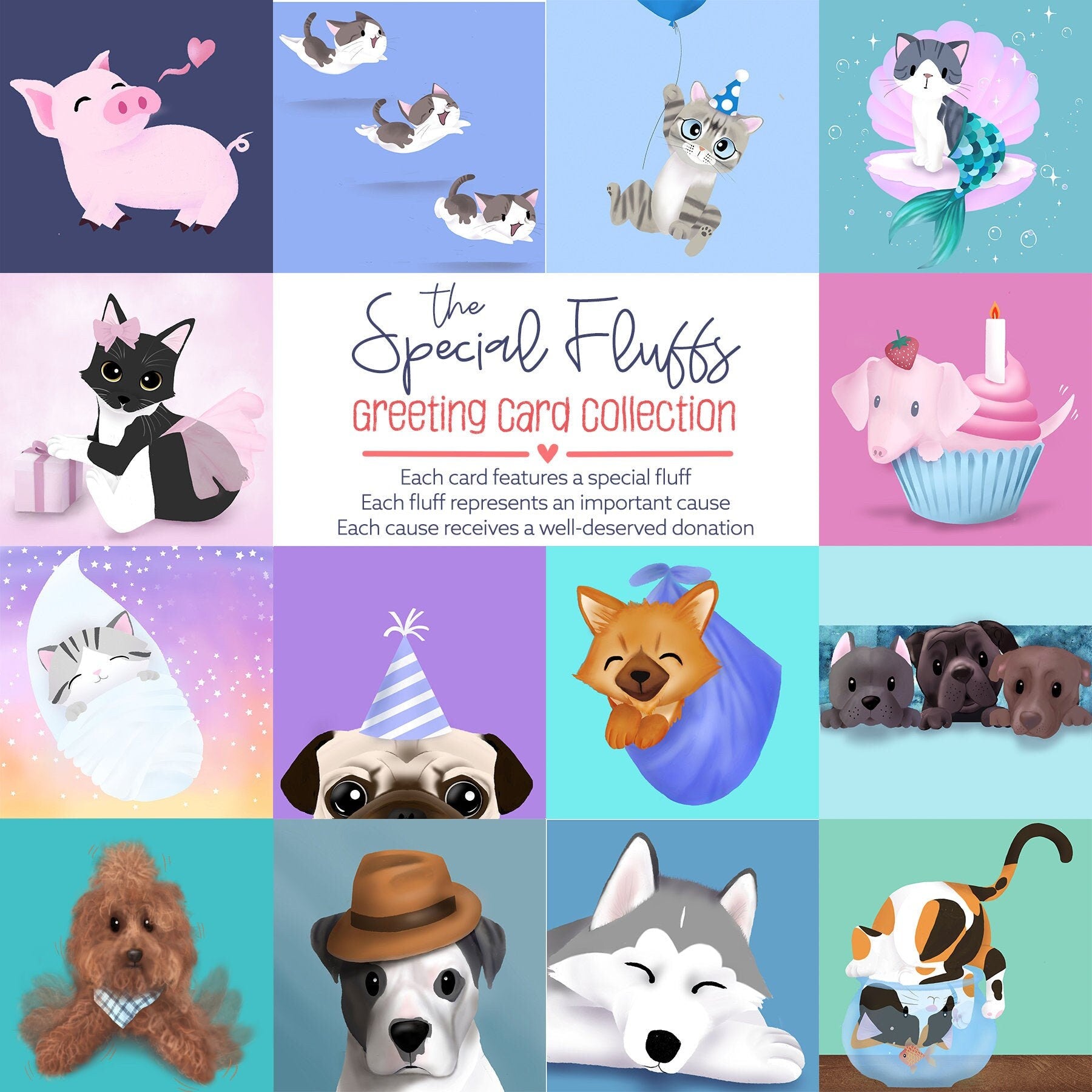 Archer the Pomsky - New Baby Greeting Card, Greeting Cards/Postcards, Greeting & Note Cards