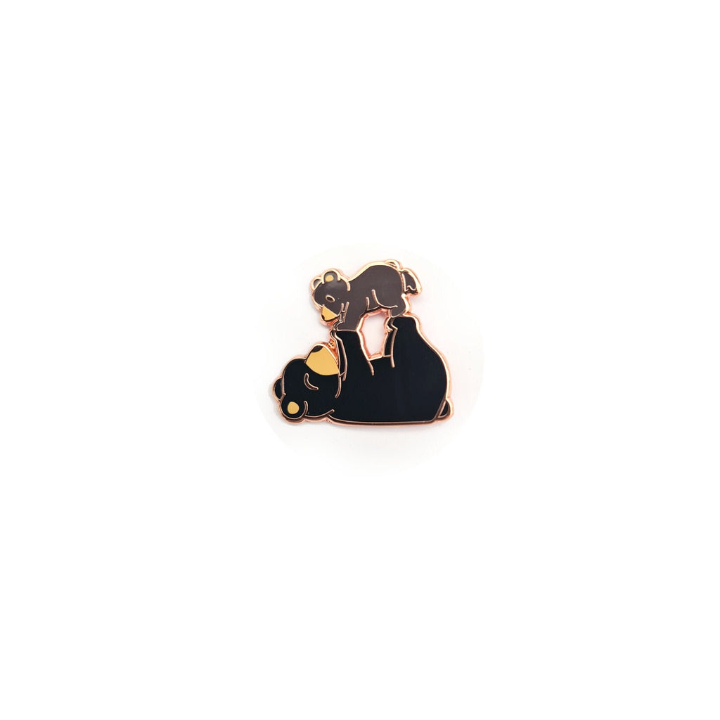 Mama Bear and Baby Bear, Playing - Small Enamel Pin, Mother’s Day Gift, Pins, Brooches & Lapel Pins