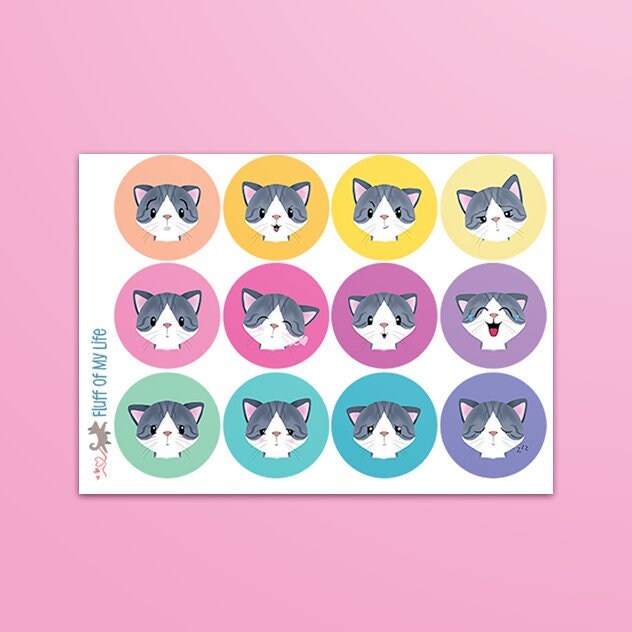 Cat Costume - Waterproof Vinyl Sticker Sheet, Stickers, Decorative Stickers