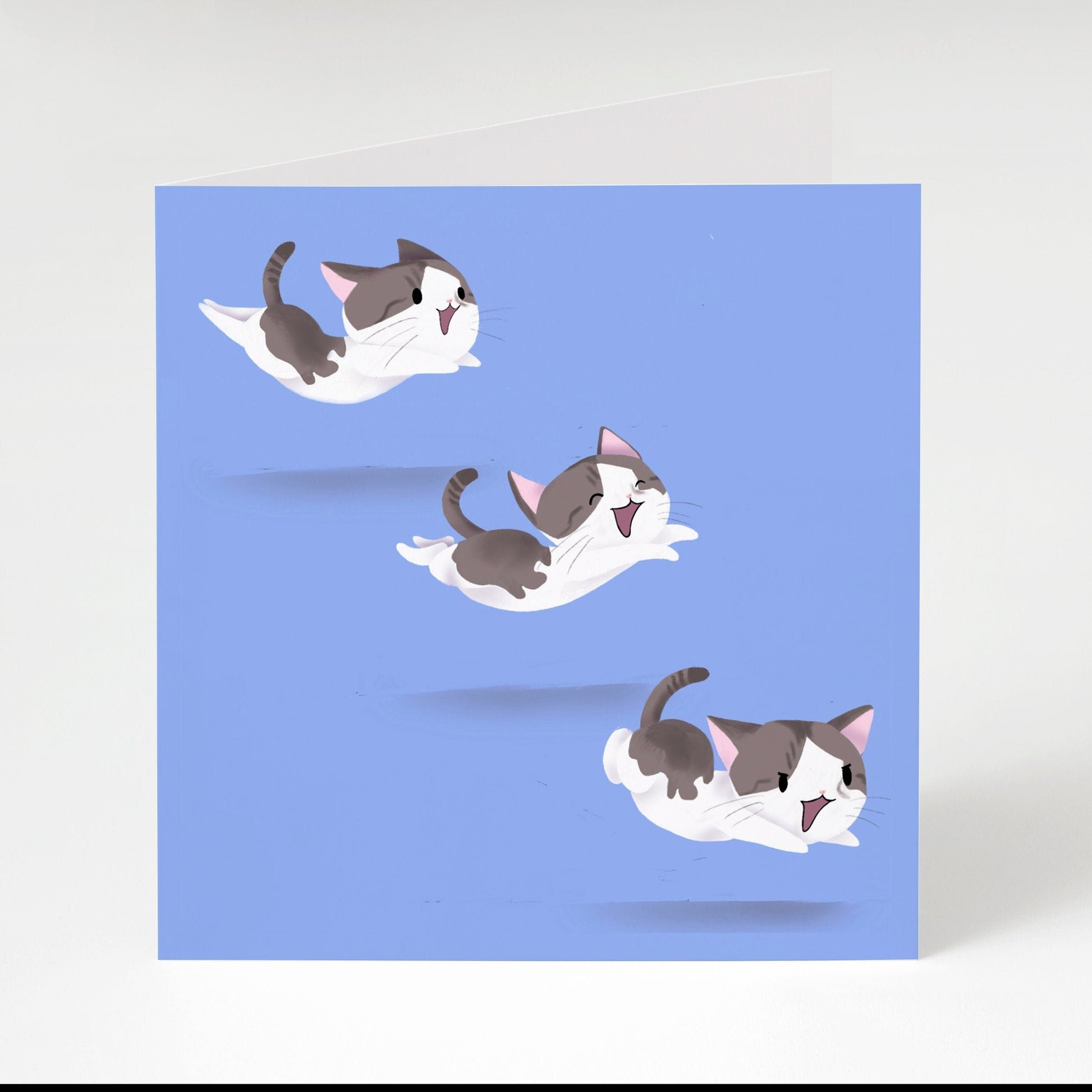 Mac the Special Needs Cat & Crinkleball, Special Fluffs Greeting Card Collection (Any Occasion, Cat Illustration ), Greeting Cards/Postcards, Greeting & Note Cards