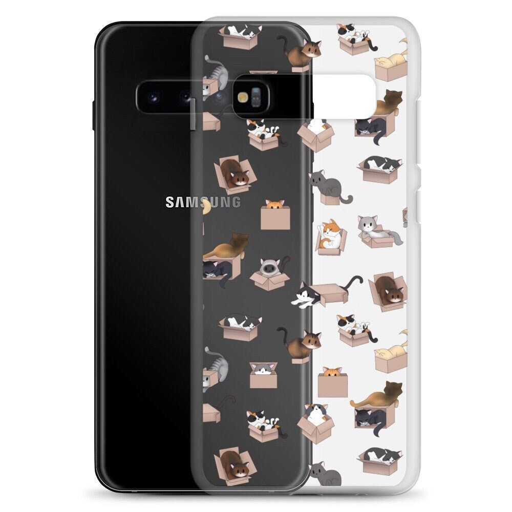 Kitty in a Box Samsung Case, Phone Cases, Mobile Phone Cases