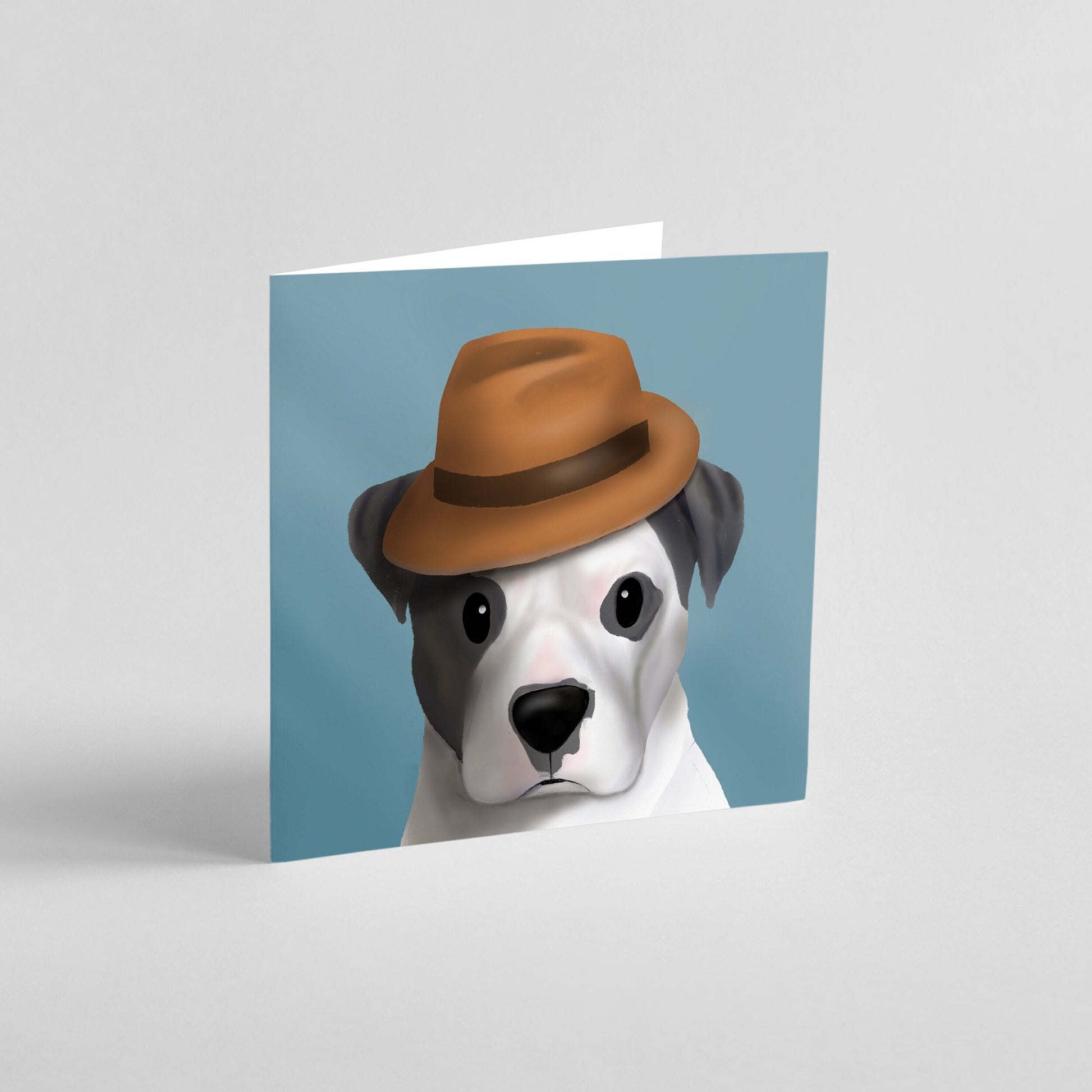 Baals the Pit Bull - Any Occasion Greeting Card, Greeting Cards/Postcards, Greeting & Note Cards
