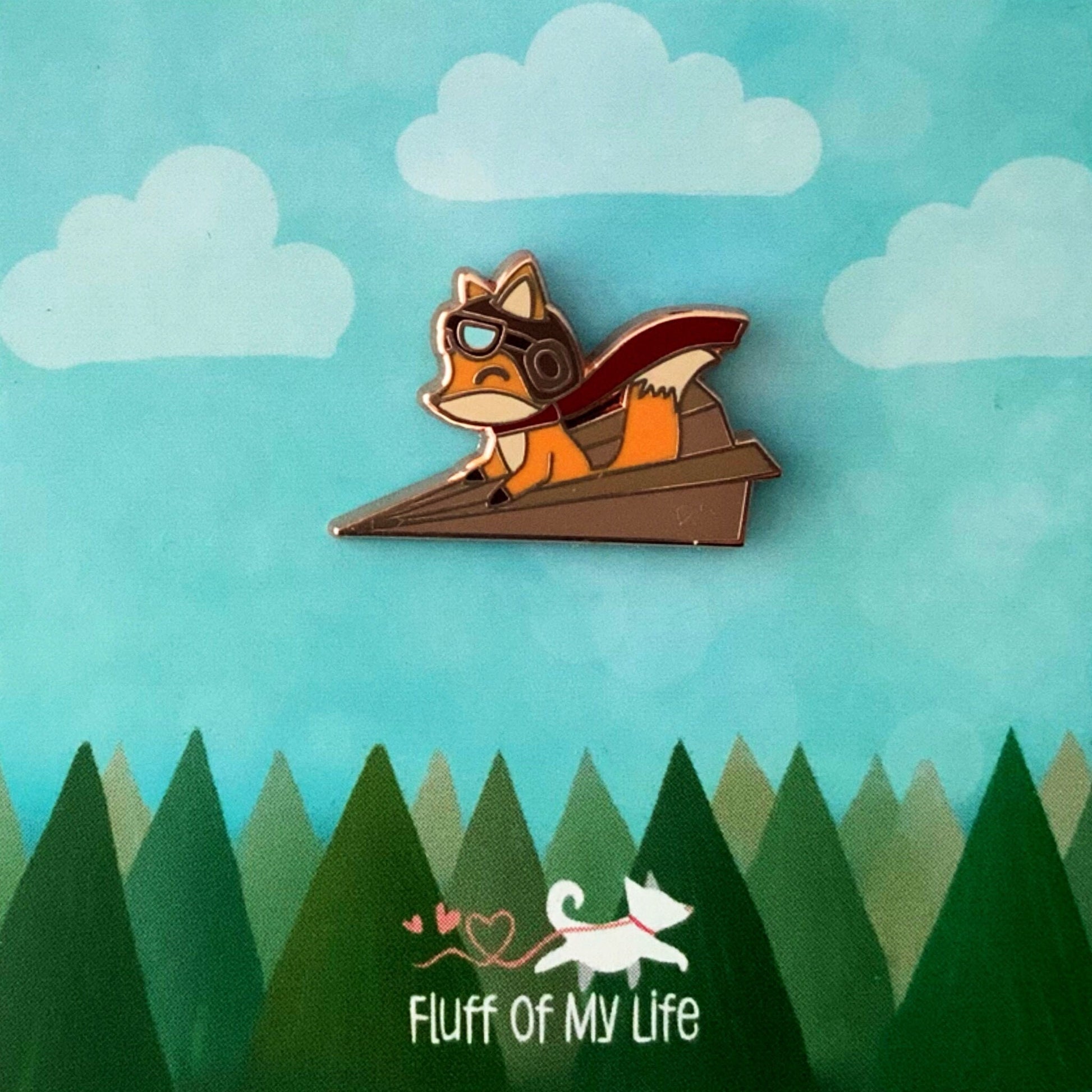 Flying Fox - Small Enamel Pin, Pins, Brooches & Lapel Pins