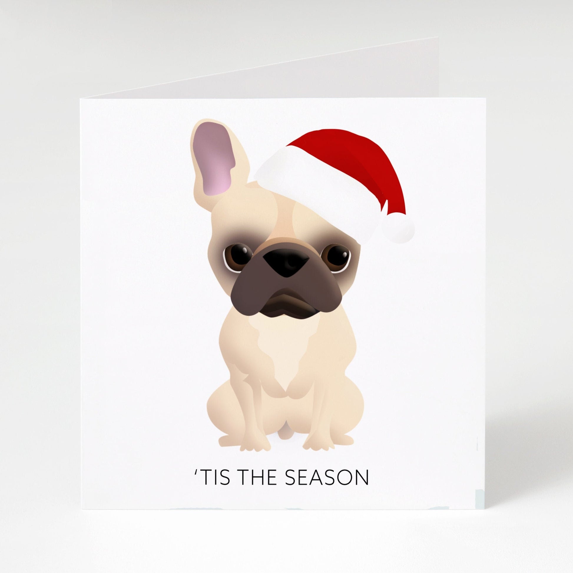 Holiday Greeting Card - Xmas Frenchie (Christmas Greeting Cards, Charity Christmas Card, Cute Dog Card), Greeting Cards/Postcards, Greeting & Note Cards