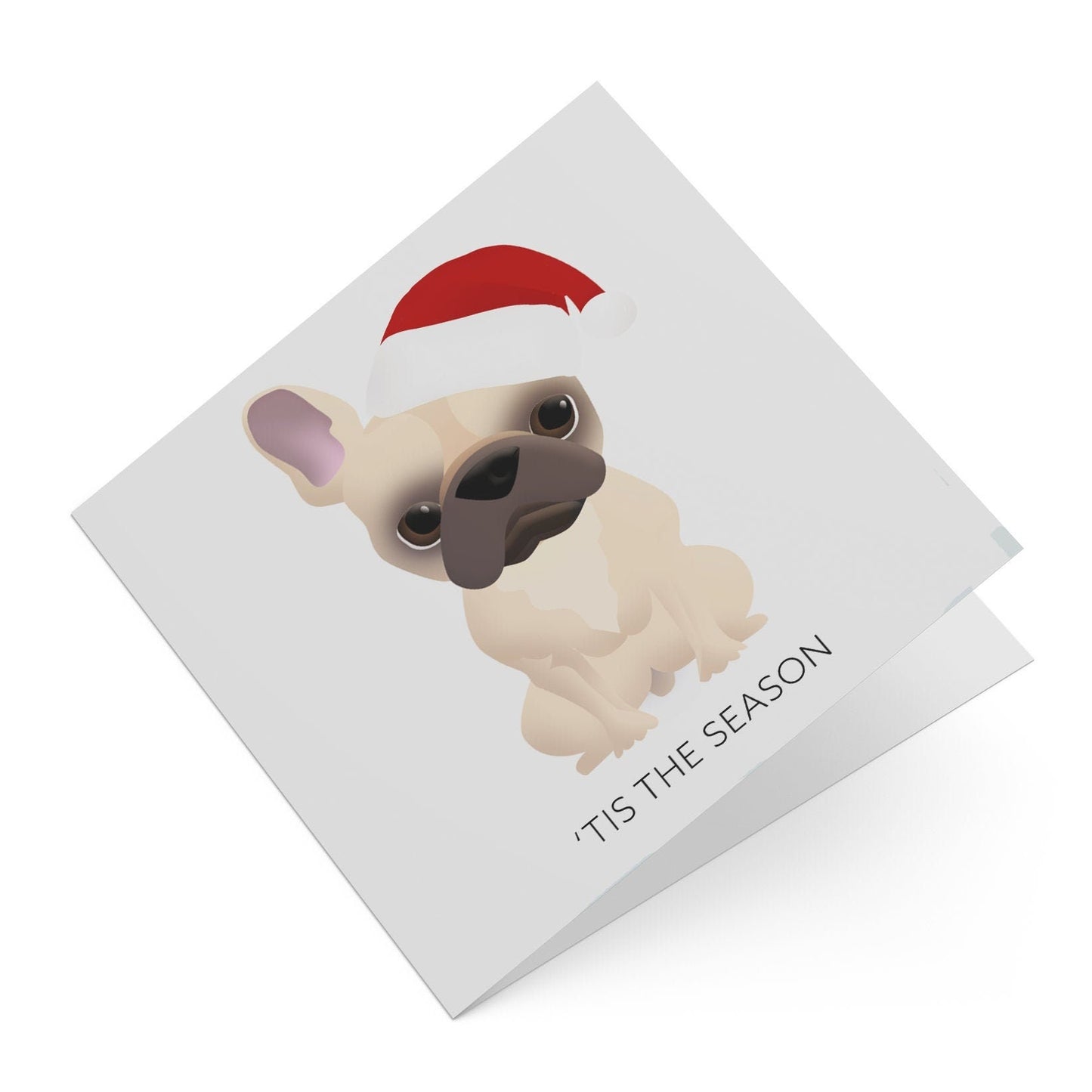 Holiday Greeting Card - Xmas Frenchie (Christmas Greeting Cards, Charity Christmas Card, Cute Dog Card), Greeting Cards/Postcards, Greeting & Note Cards