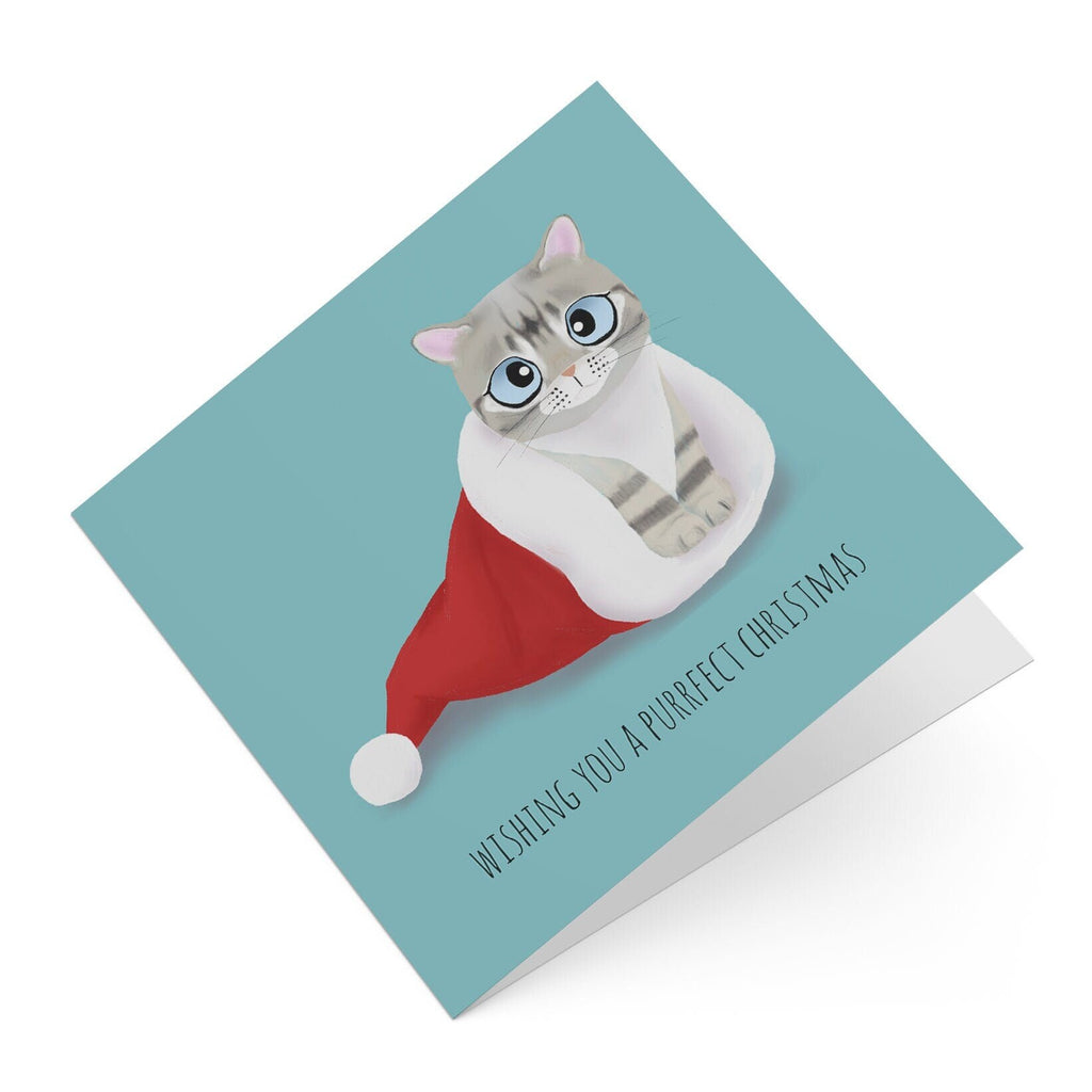 Holiday Greeting Card - Xmas Roo in Santa Hat (Christmas Greeting Cards, Charity Christmas Card, Cute Dog Card), Greeting Cards/Postcards, Greeting & Note Cards