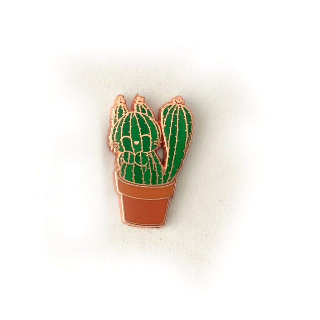 Cactus Cats - Small Enamel Pins, Set of 2, Mother’s Day Gift, Pins, Brooches & Lapel Pins