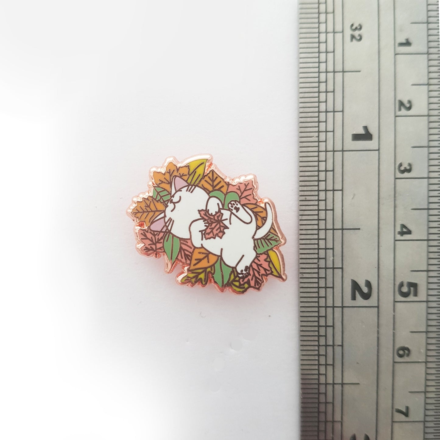 Autumn Kitty - Small Enamel Pin, Pins, Brooches & Lapel Pins