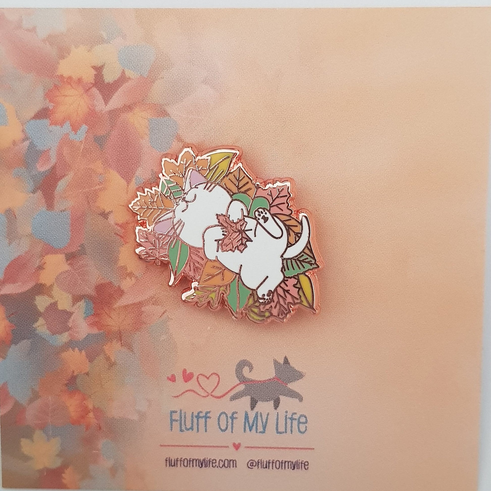 Autumn Kitty - Small Enamel Pin, Pins, Brooches & Lapel Pins