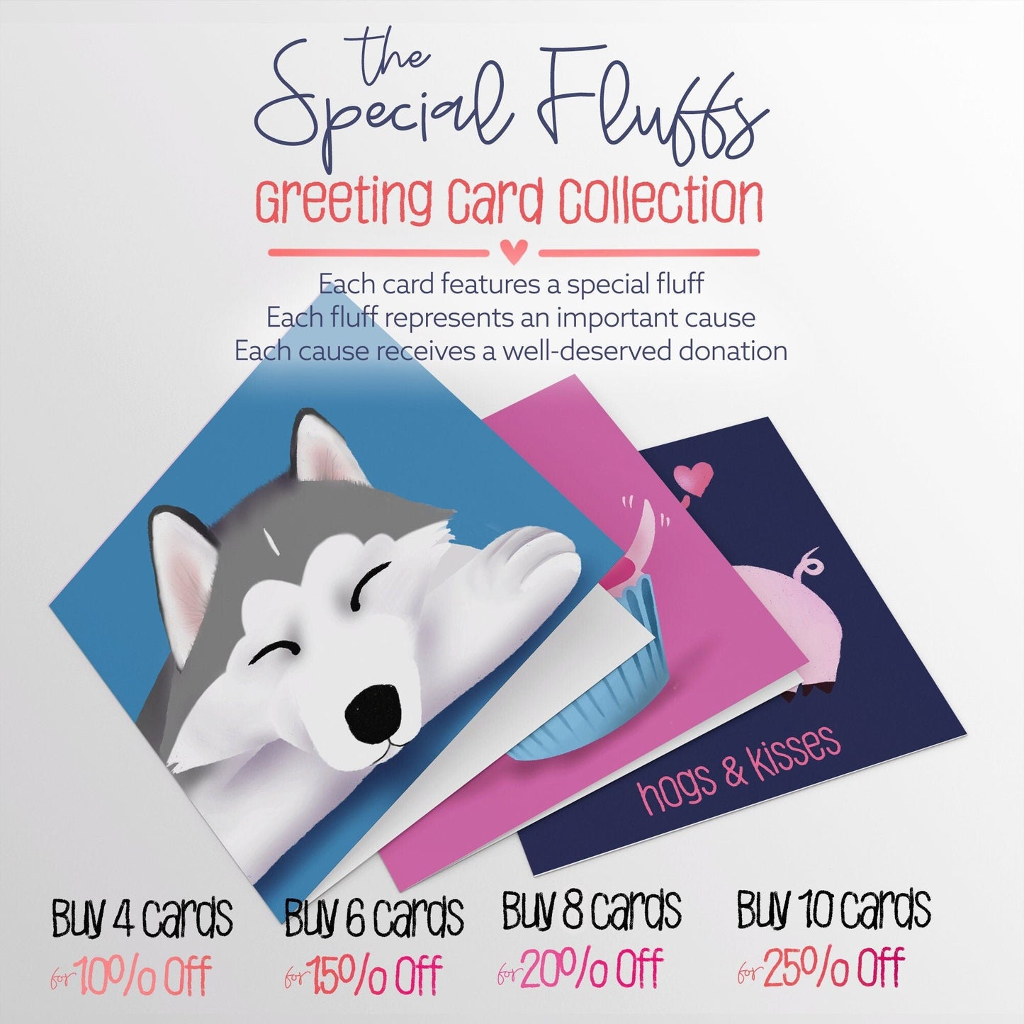 Timber the Husky - Any Occasion Greeting Card, Greeting Cards/Postcards, Greeting & Note Cards