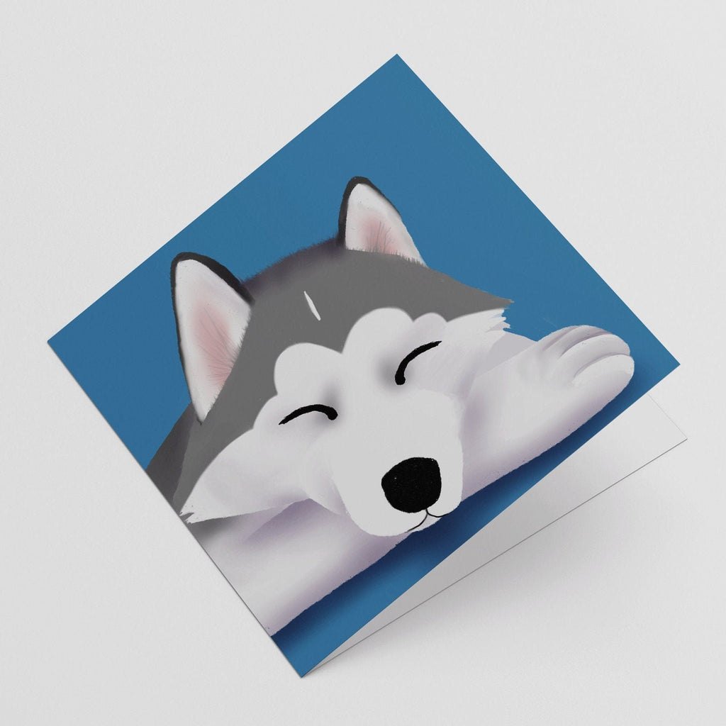 Timber the Husky - Any Occasion Greeting Card, Greeting Cards/Postcards, Greeting & Note Cards