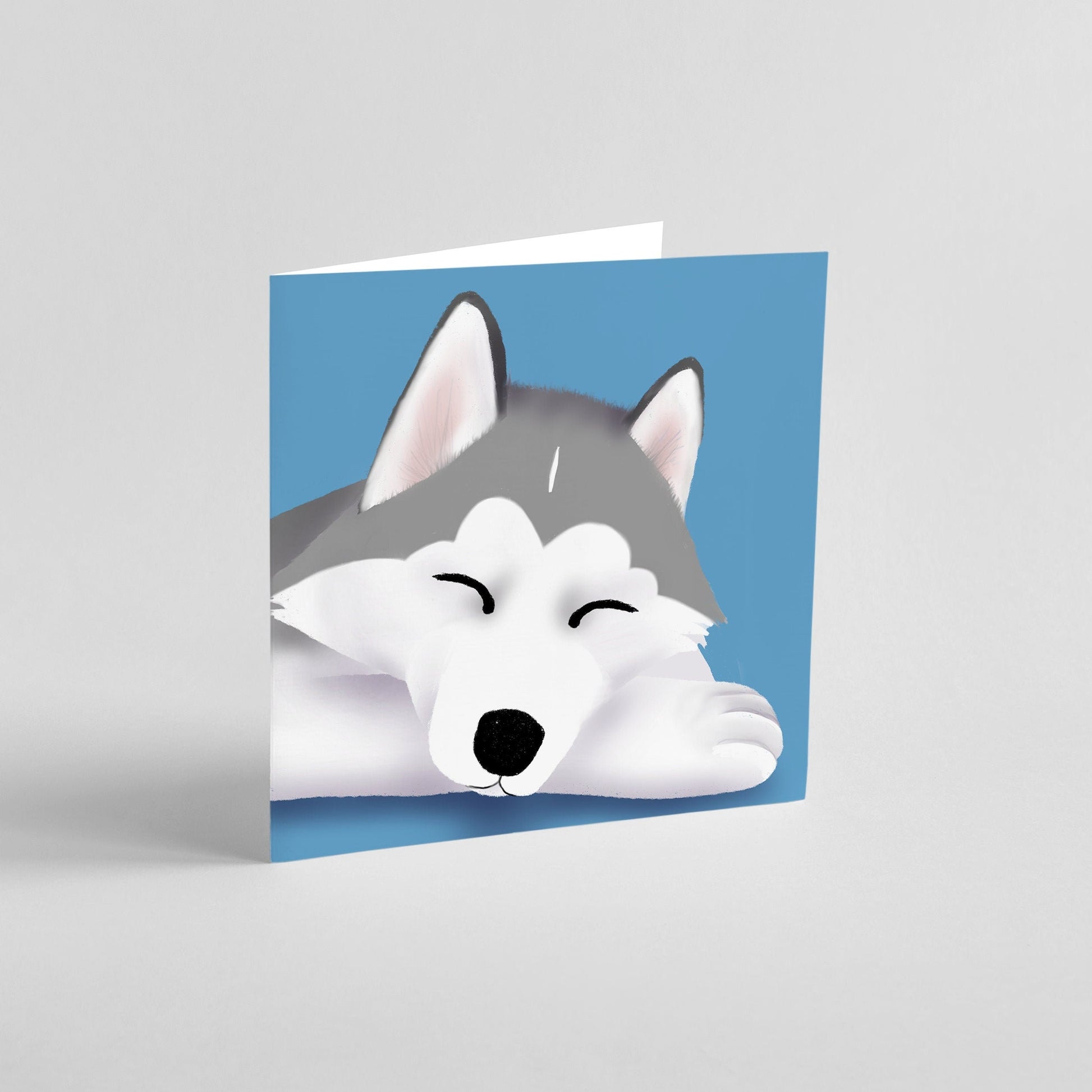 Timber the Husky - Any Occasion Greeting Card, Greeting Cards/Postcards, Greeting & Note Cards