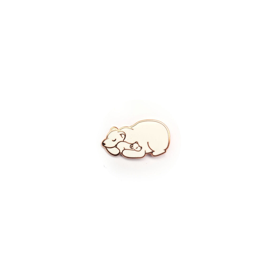 Mama Bear and Baby Bear, Sleeping - Small Enamel Pin, Mother’s Day Gift, Pins, Brooches & Lapel Pins