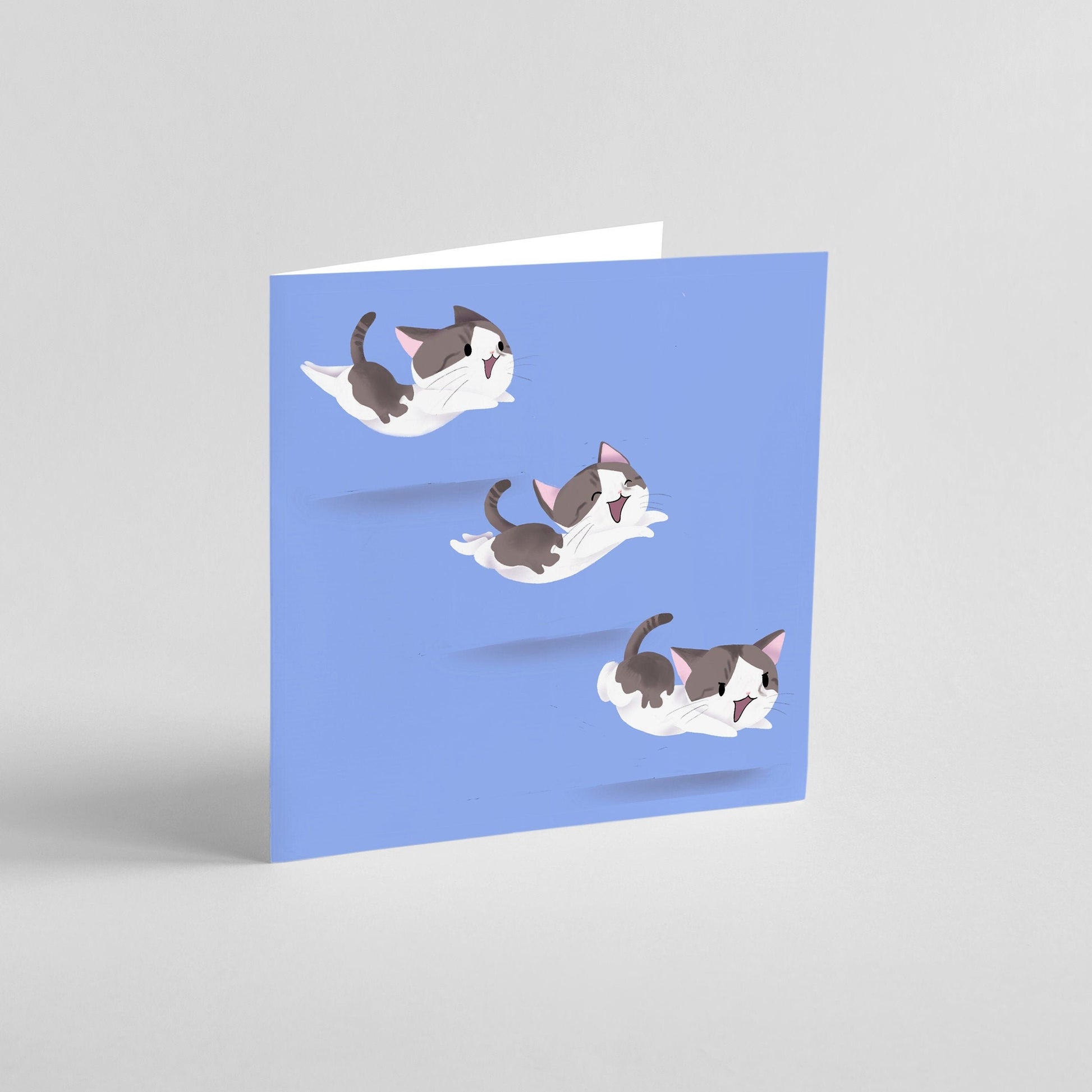 Mac the Special Needs Cat & Crinkleball, Special Fluffs Greeting Card Collection (Any Occasion, Cat Illustration ), Greeting Cards/Postcards, Greeting & Note Cards