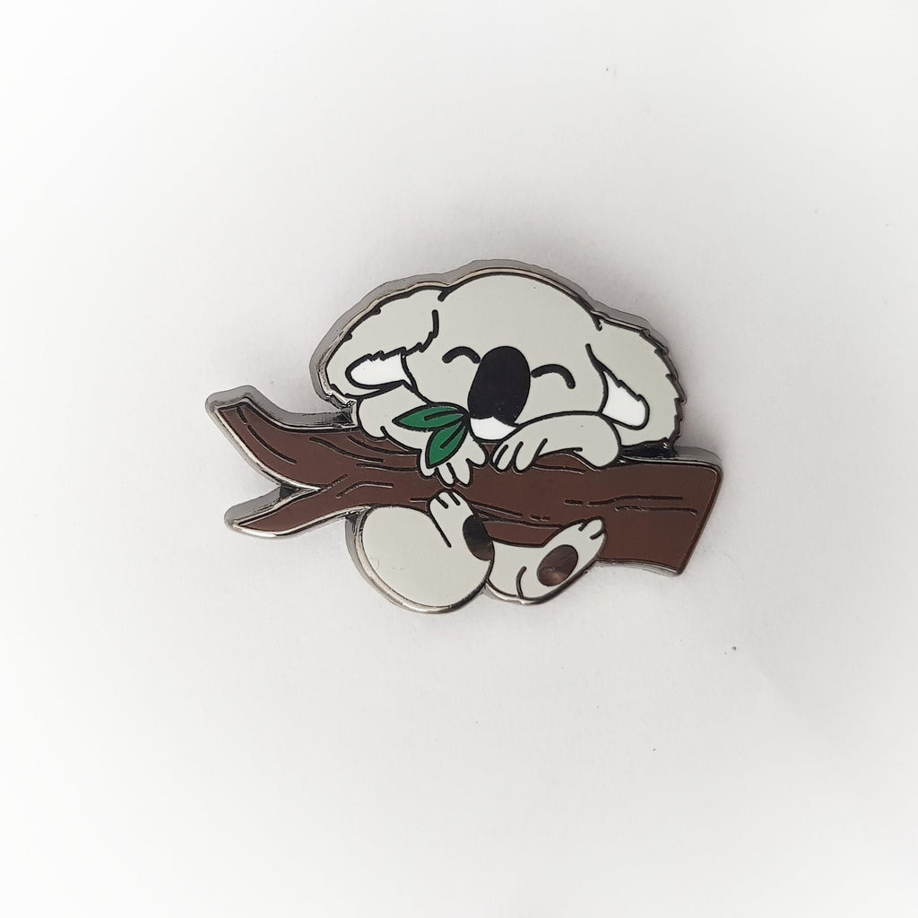 Koala Hanging on a Gum Tree - Small Enamel Pin, Pins, Brooches & Lapel Pins