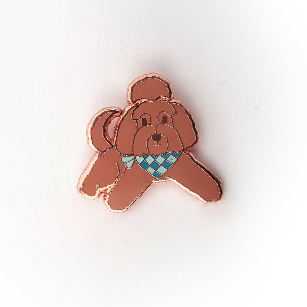 Josh the Golden Doodle - Small Enamel Pin, Pins, Brooches & Lapel Pins