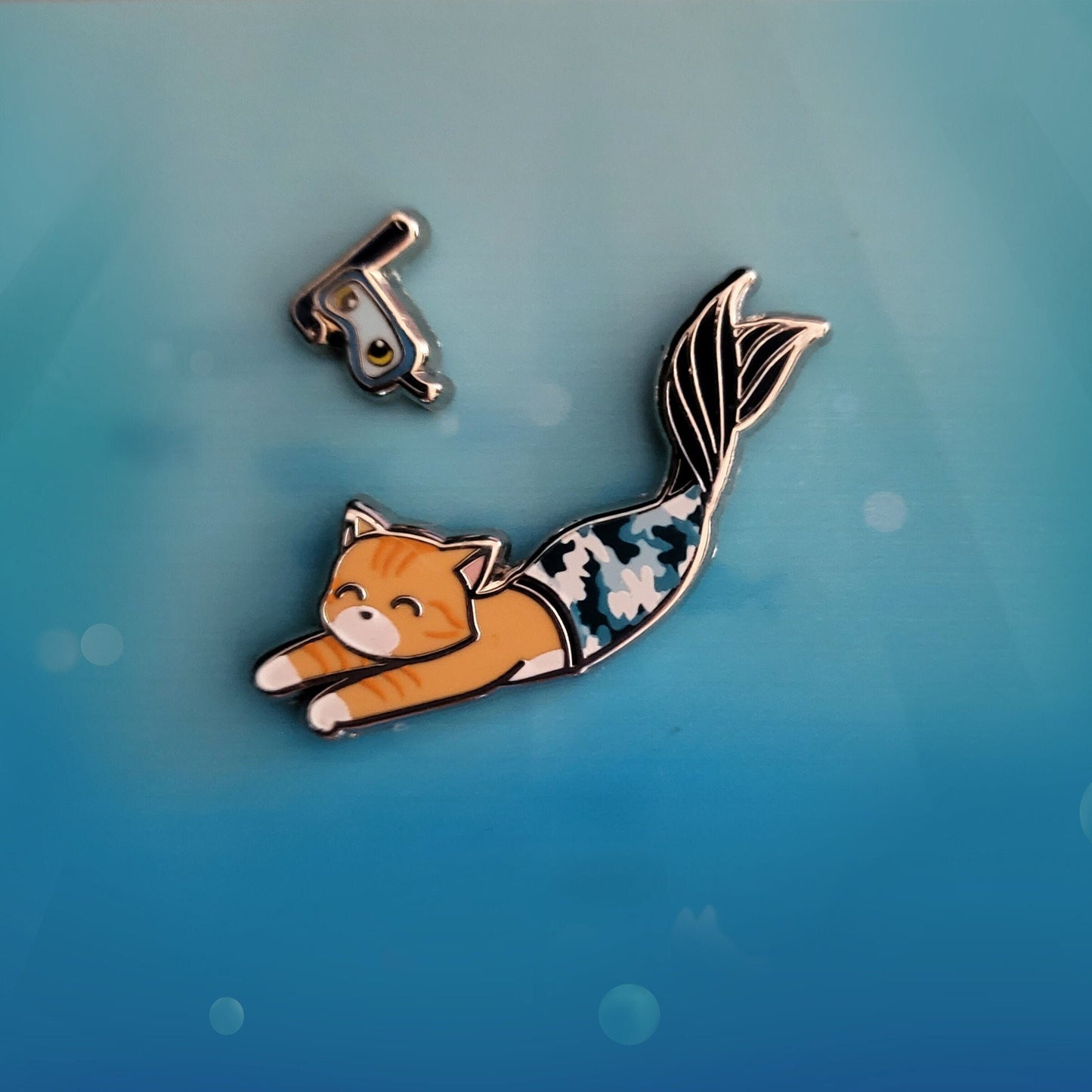 Purrman Reecie (Purrmaid of the Month, May 2022) - Small Enamel Pin, Charity Pin, Pins, Brooches & Lapel Pins