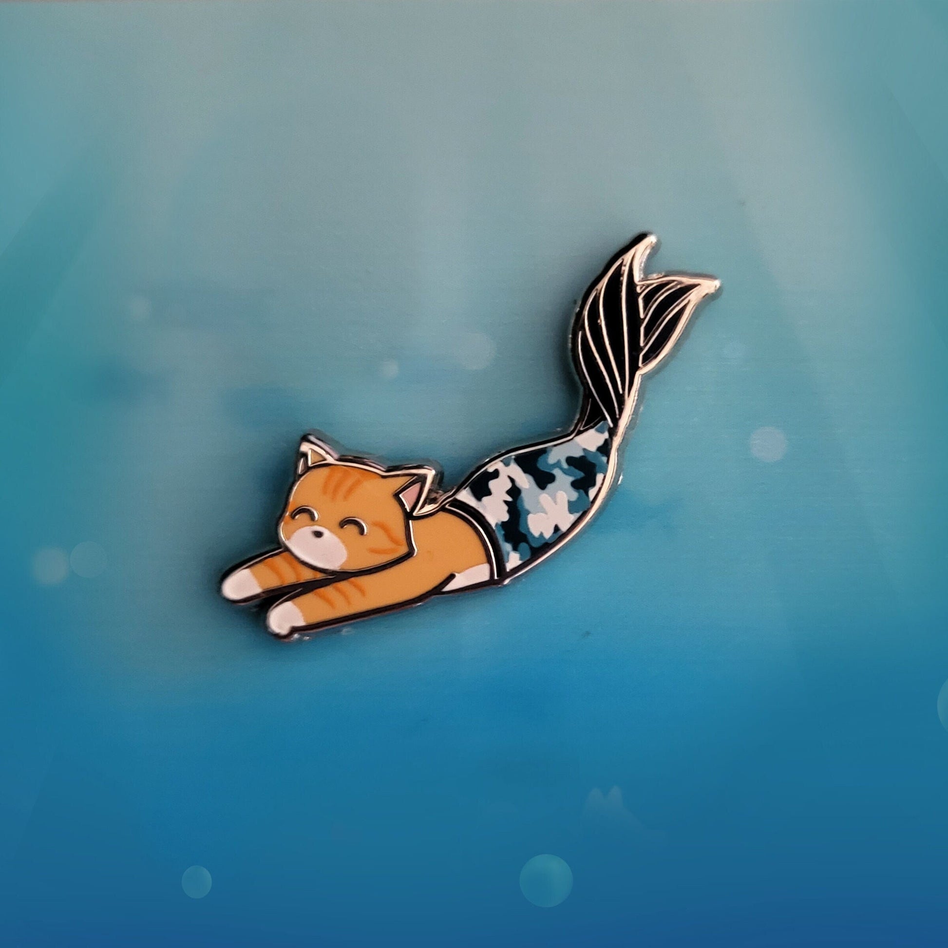 Purrman Reecie (Purrmaid of the Month, May 2022) - Small Enamel Pin, Charity Pin, Pins, Brooches & Lapel Pins