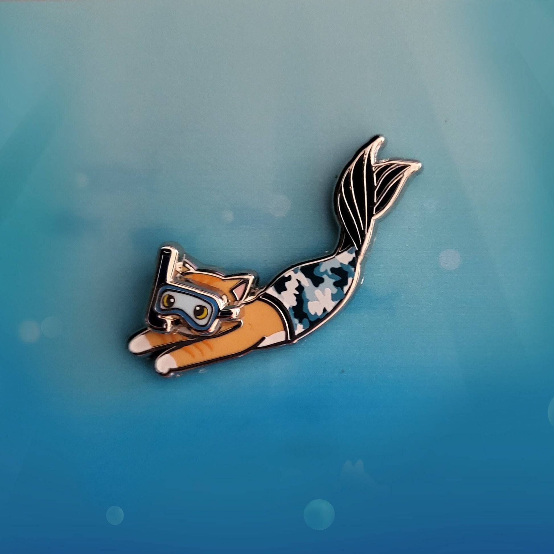 Purrman Reecie (Purrmaid of the Month, May 2022) - Small Enamel Pin, Charity Pin, Pins, Brooches & Lapel Pins