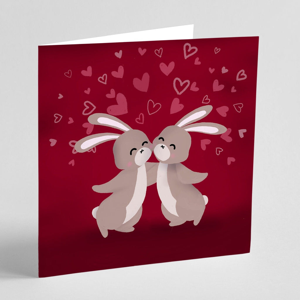 Valentines/Galentines Day Card - Bunny Love - Greeting Card, Greeting Cards/Postcards, Greeting & Note Cards